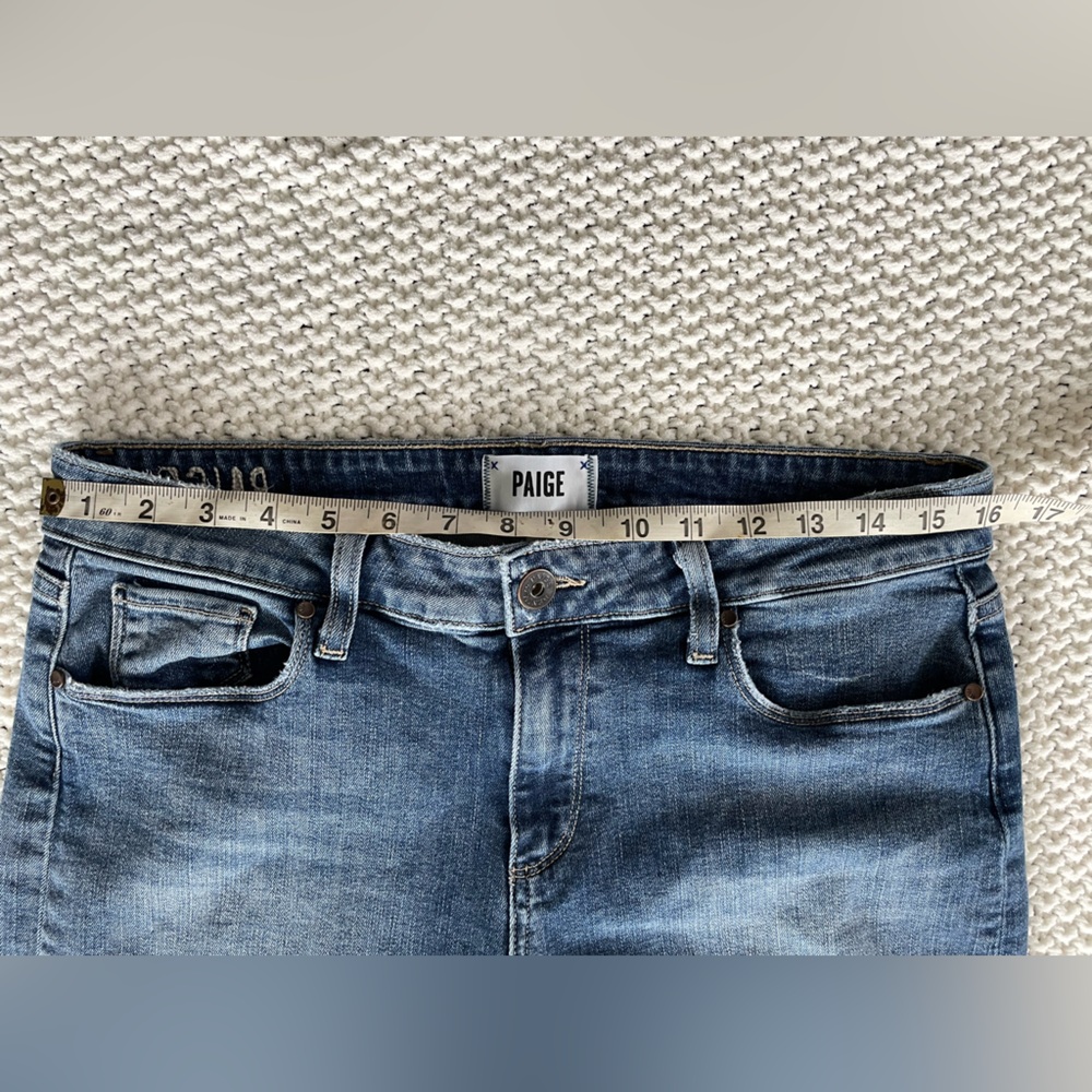 PAIGE Brigitte 29 Women's Light Blue Slim Boyfriend Jeans Luxury Denim - Picture 3 of 8